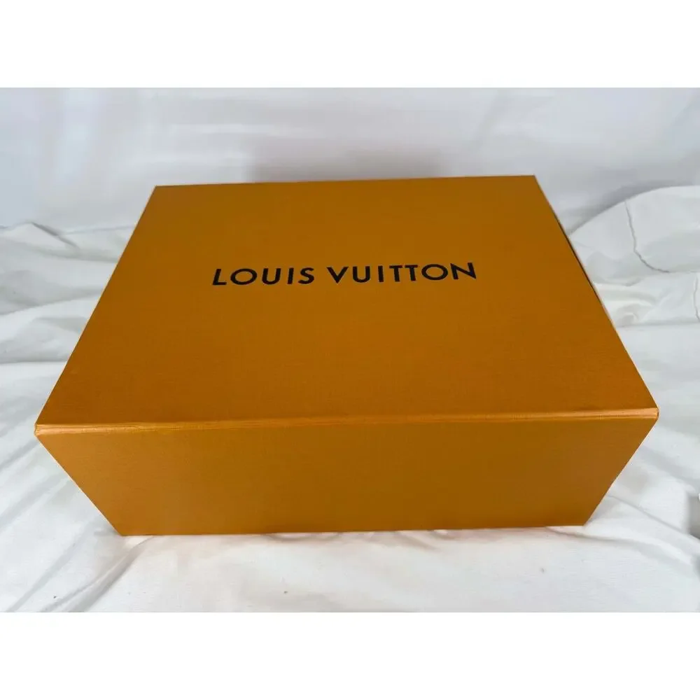 US Men's Size 13 Louis Vuitton Monogram Leather Printed Slides SPB-JB 370571